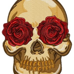 Spanish skull 2 embroidery design