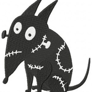 Sparky embroidery design