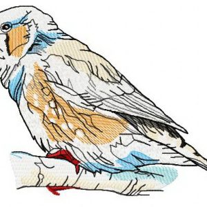 Sparrow embroidery design