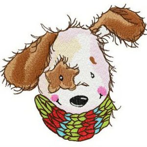 Special puppy embroidery design