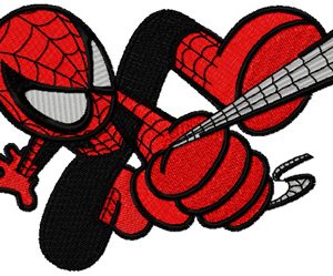 Spider Boy embroidery design