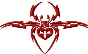 Spider 5 embroidery design