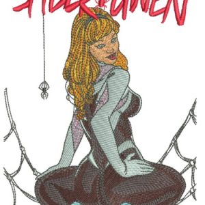 Spider-Gwen embroidery design
