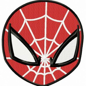Spiderman mask embroidery design