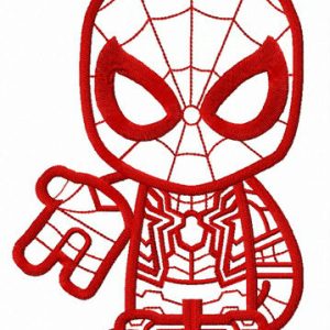 Spiderman teen embroidery design