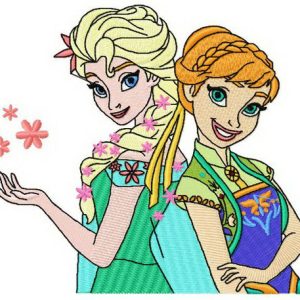 Sping in Arendelle embroidery design