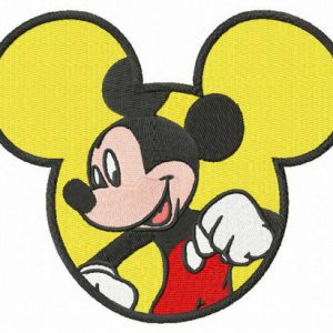 Splendid Mickey embroidery design