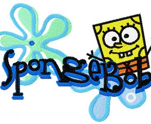 SpongeBob Child's Picture embroidery design