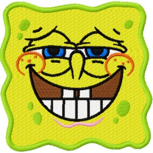 SpongeBob Smile 1  embroidery design