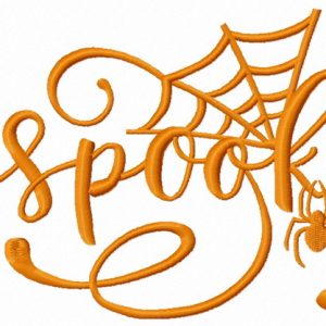 Spooky embroidery design