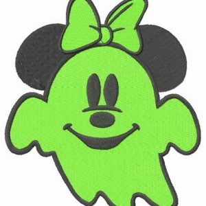 Spooky Minnie embroidery design