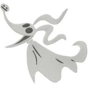 Spooky Zero embroidery design