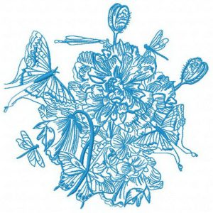 Spring bouquet 2 embroidery design