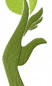 Spring sprout embroidery design