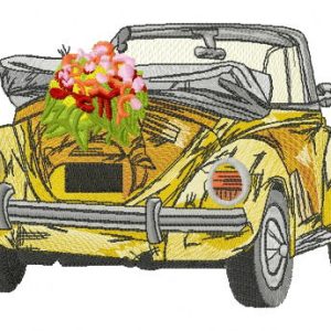 Spring trip embroidery design