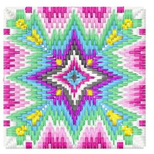 Square decoration 1 embroidery design