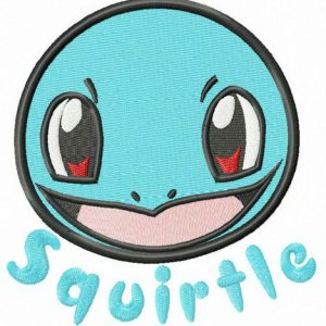 Squirtle embroidery design