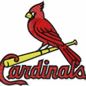 St Louis Cardinals logo embroidery design