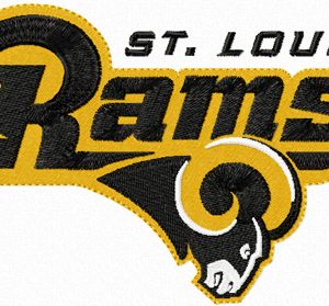 St. Louis Rams 2 embroidery design