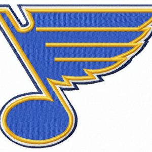 St. Louis Blues logo embroidery design