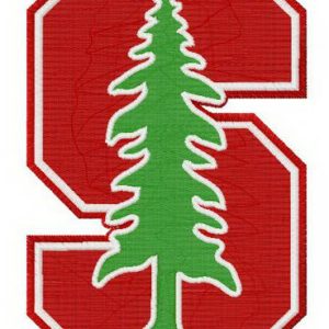 Stanford Cardinal logo embroidery design