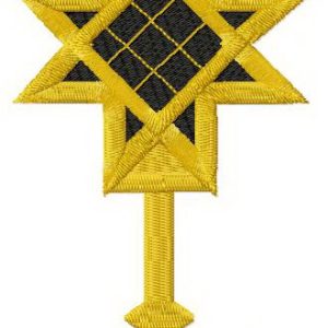 Star key 2 embroidery design