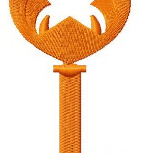 Star key embroidery design