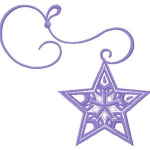 Star embroidery design