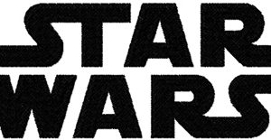 Star Wars logo embroidery design