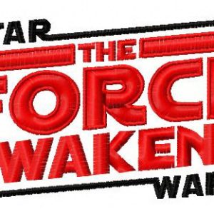 Star Wars The force awaken embroidery design