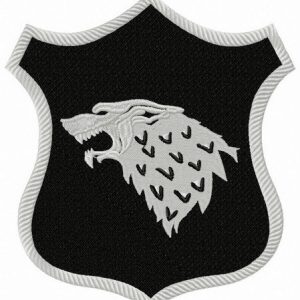 Stark shield from Game of Thrones embroidery design