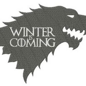 Stark Winter is Coming embroidery design