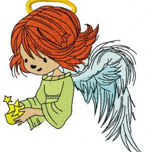 Stars for angels 8 embroidery design