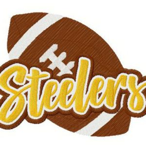 Steelers logo embroidery design