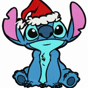 Stitch and Christmas Eve embroidery design