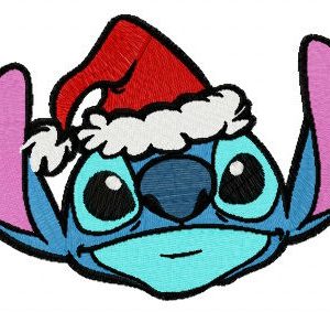 Stitch and X-mas Eve embroidery design