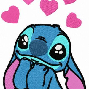 Stitch in love embroidery design