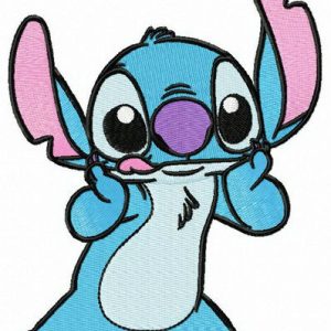 Stitch teases embroidery design