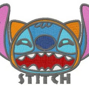 Stitch the bat embroidery design