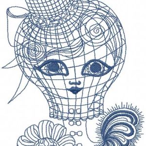 Strange doll 2 embroidery design