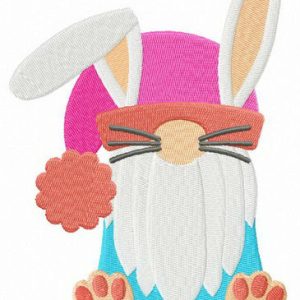 Strange Easter bunny embroidery design