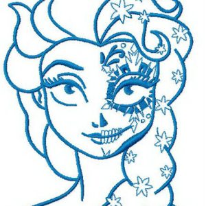 Strange Elsa 3 embroidery design