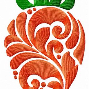 Strawberry embroidery design