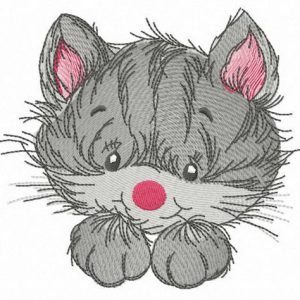 Striped pet embroidery design