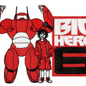 Strong heroes embroidery design
