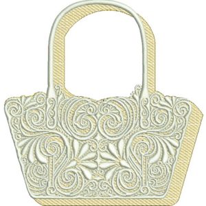 Stylish handbag embroidery design