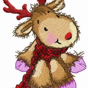 Stylish purple hooves embroidery design
