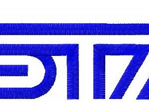 Subaru STi logo embroidery design