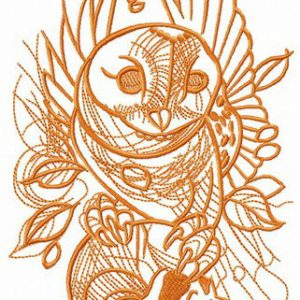 Successful hunt embroidery design