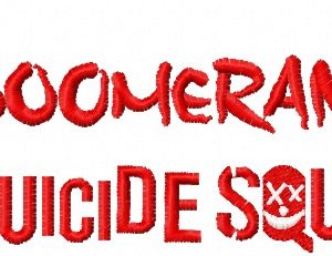 Suicide Squad Boomerang 3 embroidery design